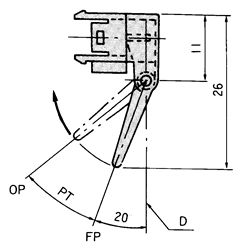 光電開關(guān)致動(dòng)器形式D