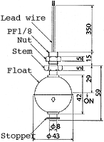 液位開關(guān)（液位傳感器/水位開關(guān)）RFS8-2尺寸規(guī)格